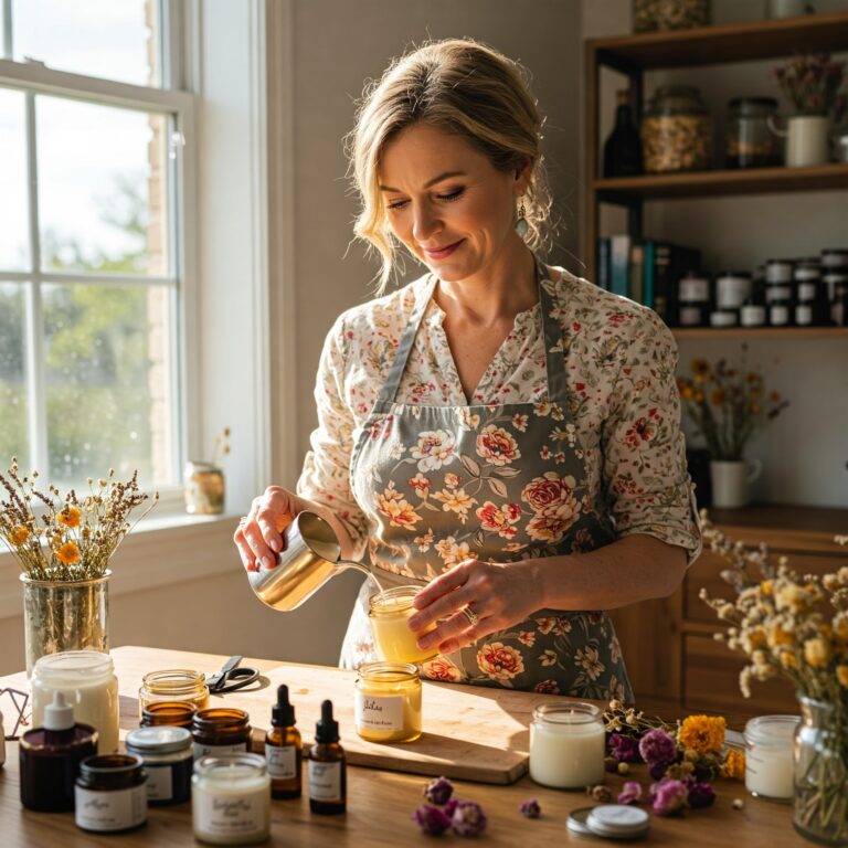 „Kreativita jako lék na stres i únava materiálu.“ Rozhovor s Lenkou, maminkou a autorkou ručně vyráběných svíček