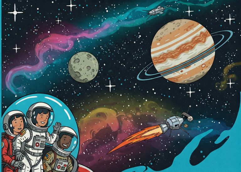 Co kdyby sis dal svačinu na Měsíci? A další vesmírné zajímavosti a úkoly, které tě dostanou do jiné galaxie