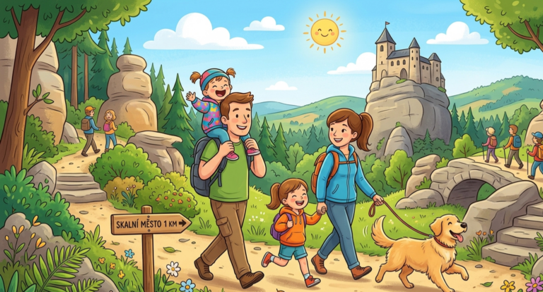 Skály, zmrzlina a rytíři: Proč je Sloup v Čechách rájem pro rodiny?